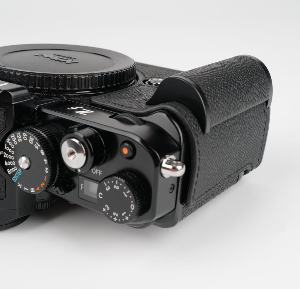 Nikon ZF Camera Camera Camera Genuine Design with Leather Metal Base and Handle and Black CLChandmade Case, Cover, Bag, Leather, 3-in-1 Top, Plate,
