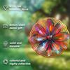 10 Inch Metal Wind Spinner Outdoor Garden Decor 360 Degree Rotating Hook Elegant Lawn Art No Electricity Needed Gift for Family