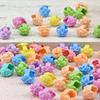 60pcs Hair Braids Beads Headwear Cute Candy Colors Plastic Summer  Hair Claw Clips  Hair Accessories Loc Hair Jewelry for Braids