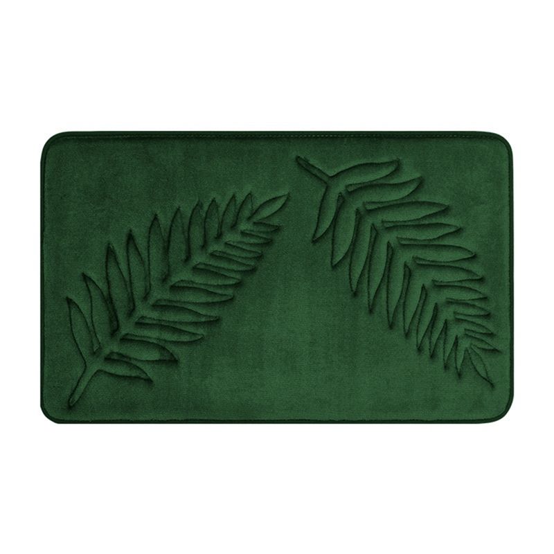 

AEE4-Memory Foam Bath Rugs Leaf Bath Mat Non-Slip Strong Water Absorbent Microfiber Bath Mat Rug Water Absorbent Bath Rugs зелёный