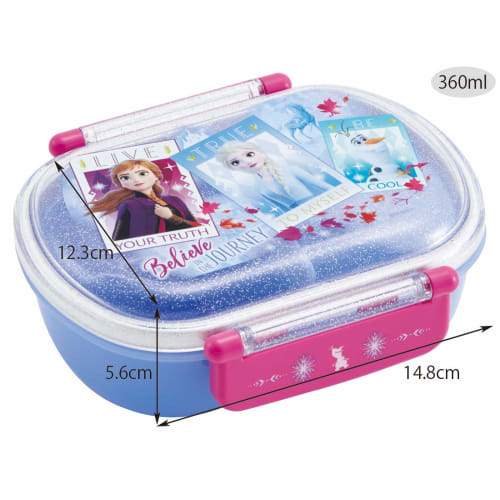Skater Children's Bento Lunch Box, Frozen 2, Disney, 360ml, QAF2BA