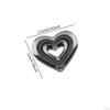 80 Acrylic Heart Beads for Craft Projects, Loose Spacer Jewelry