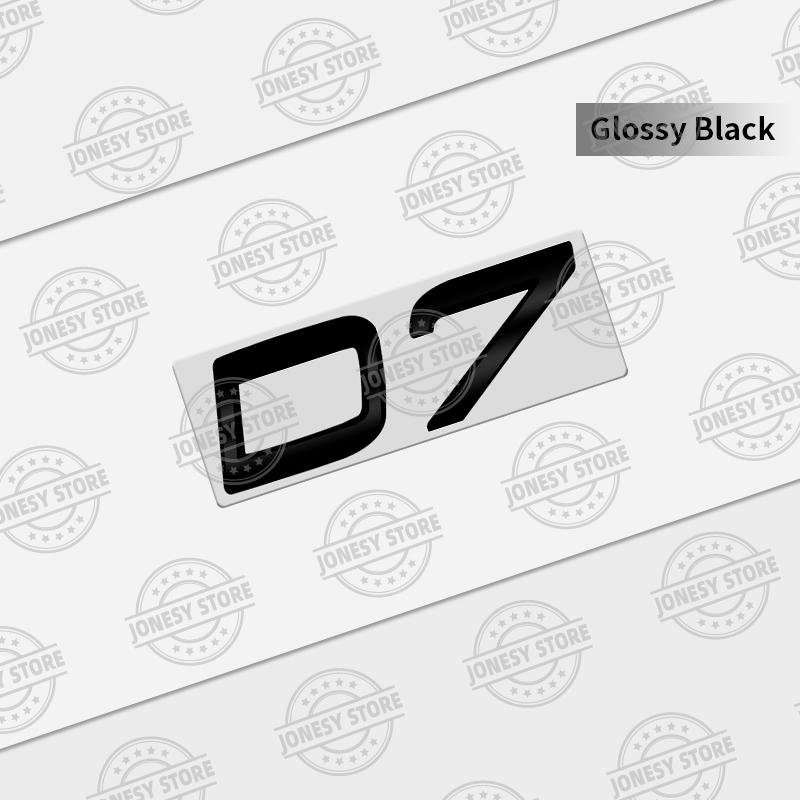Auto Metal D8 D7 D6 D5 D4 D3 D2 Logo 3D Badge Lettering Decals Trunk Sticker For Volvo XC60 XC40 XC90 S40 S60 V40 V50 C70 T6 AWD