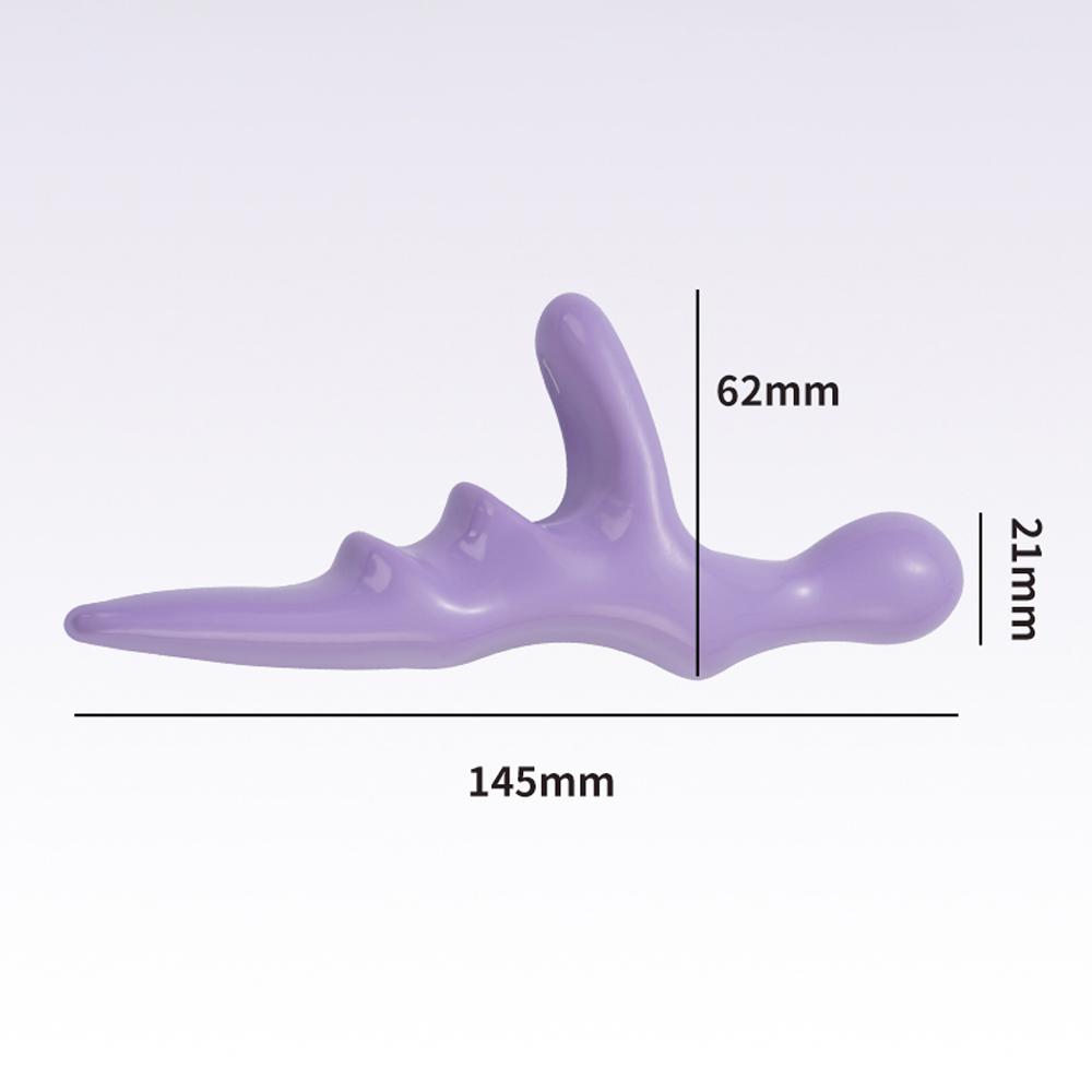 Pinker T-förmiger Massager mit lila Druckpunkt-Triggerpunkt-Manuelle Physiotherapie-Werkzeuge Beste Ganzkörper-Tiefengewebsentspannung