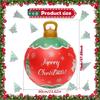 Inflatable Christmas Ball Giant PVC Inflatable Christmas Decorated Ball Ornaments Festive Party Decor For Porch Garden Living