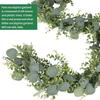 CEWOR 5pcs 5.5ft Artificial Eucalyptus Garland Fake Silver Dollar Eucalyptus Greenery Garland Vines Table Runner for Wedding Arch Backdrop Table