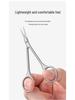 Stainless Steel Russian Cuticle Nippers Set with Precision Curved Tip for Manicures