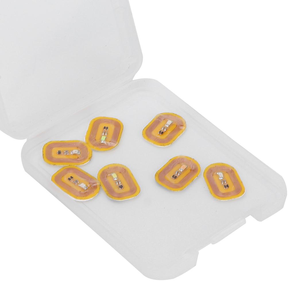 7 stücke NFC Beleuchtung Nail art Aufkleber Verschiedene Farben Selbstklebende Intelligente Nagel Aufkleber