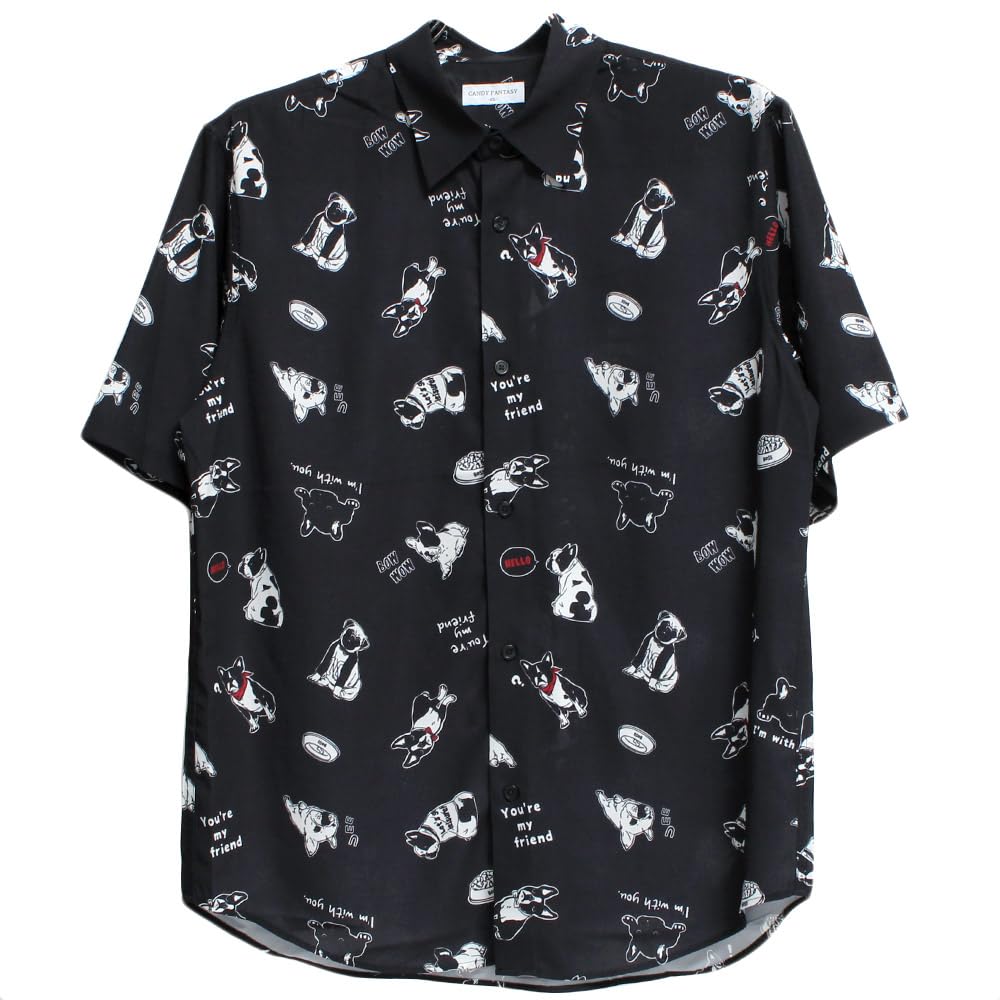 One Colors Short Sleeve Plus Cool To the Silk Easy Aloha Size Black Men's Shirt, Size, Touch, Touch, All-Over Print, Care, Shirt, 3L, (3)