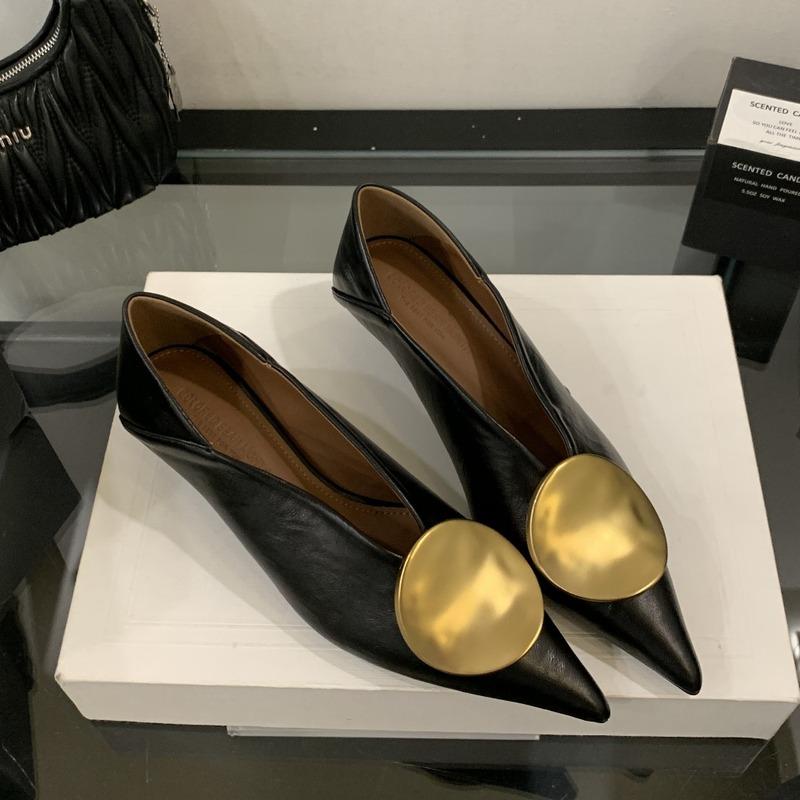 Luxury Women Heeled Shoes Pointed Toe Low Heels Designer Shoes Sexy Dress Fashion Woman Pumps