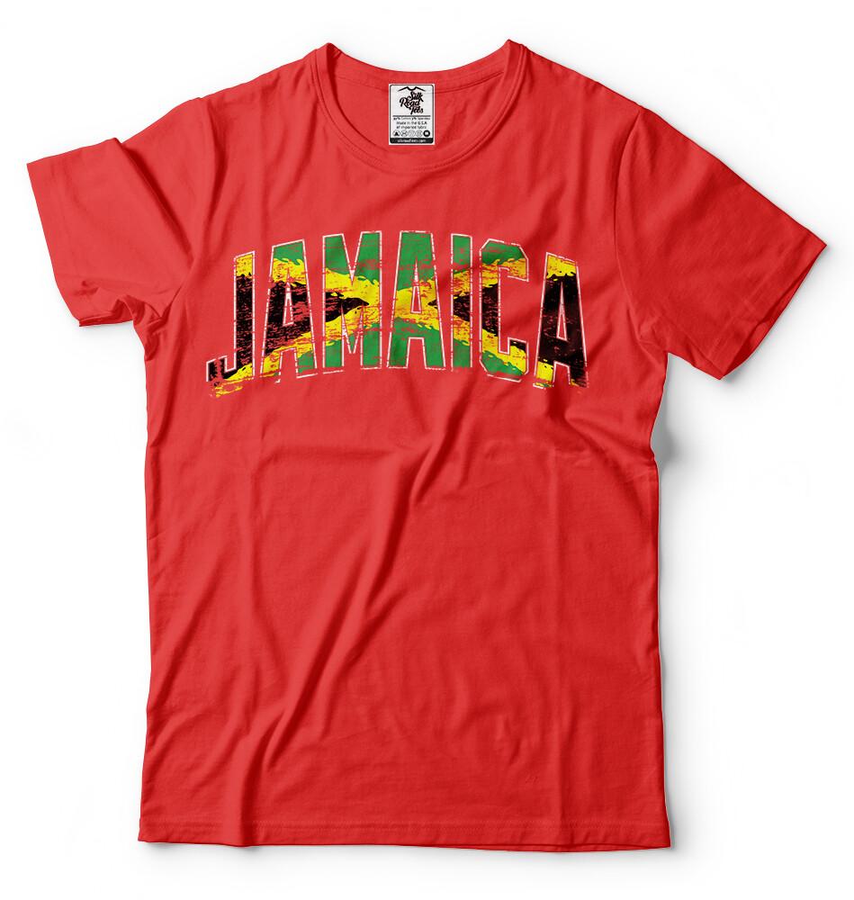 Jamaica Tshirt Jamaica Flag Jamaican Flag Distress T shirt Cool Jamaica Shirt M