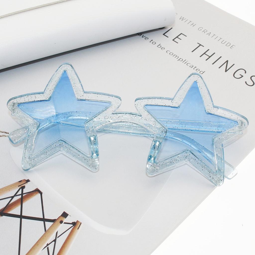 New Trendy Star Sunglasses Fun Birthday Party Colorful Pentagram Decorative Eyewear
