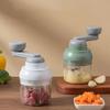 Rotate Design Vegetable Mincer 250ML Capacity Onion Cutter Manual Garlic Chopper Kitchen Use