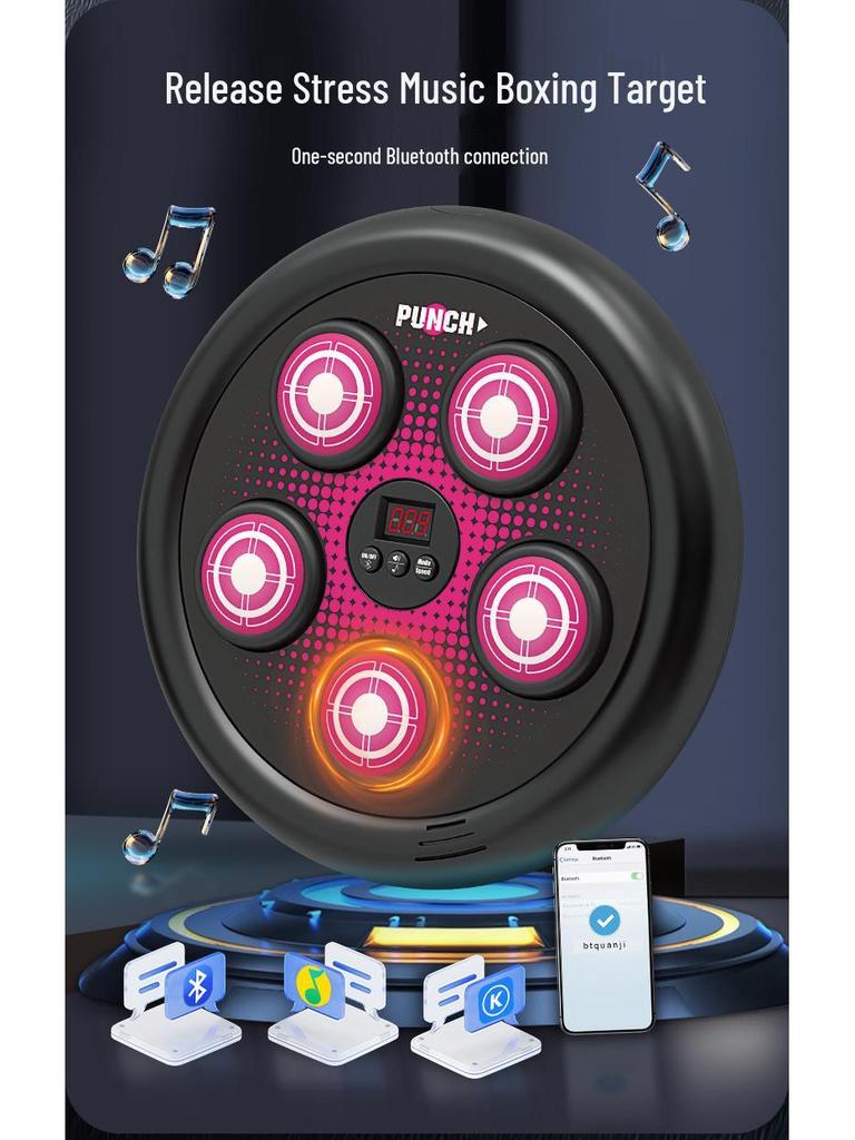 Kids' Bluetooth Boxing Target: Smart Music Fitness Punch Toy