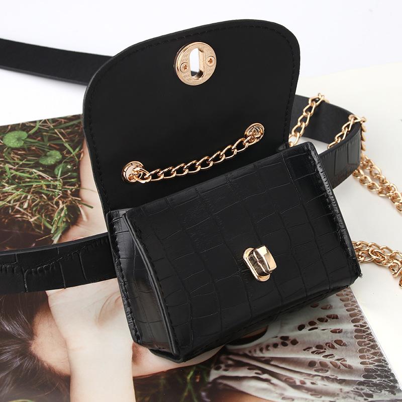 Mini Chain Bag Shoulder Bag Personalized Snake Pattern Fanny Pack Can Be Equipped With Belt Decoration Small Bag Change Bag