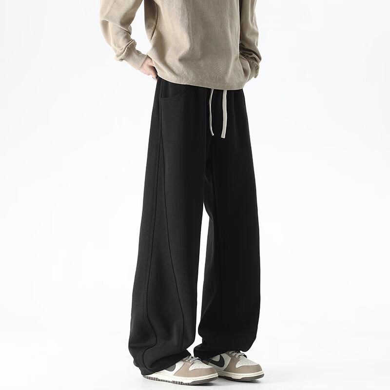 MONPOC Men s High-Street Wide-Leg Athletic Pants XL