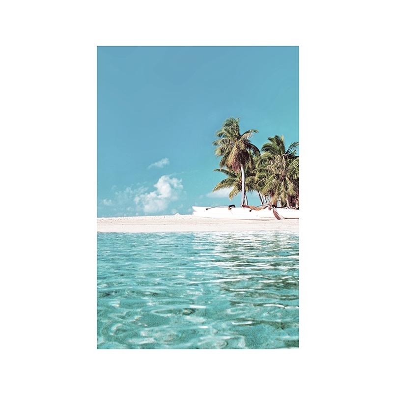 Decorative Poster Beach Ocean Summer Theme Wall Poster Prints Canvas Painting Wall Art Pictures Living Room Office Decorative
