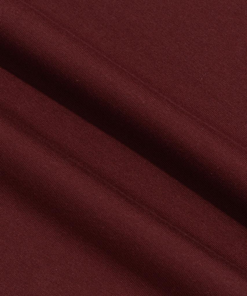 SEOUL APPAREL Bold Lettering Logo Short Sleeve T-Shirt (Wine)