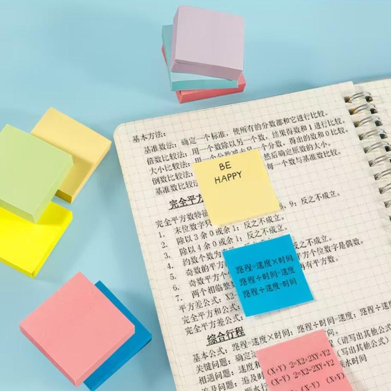 11 Pcs Adhesive Memos Pad Aesthetic Stickier Note Colorful Notepads Coloured Index Tabs School Office Supplies