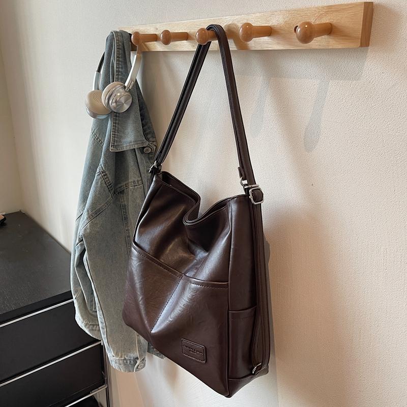 Vintage Shoulder Bag Women's Tote Bag Large Capacity Underarm Bag