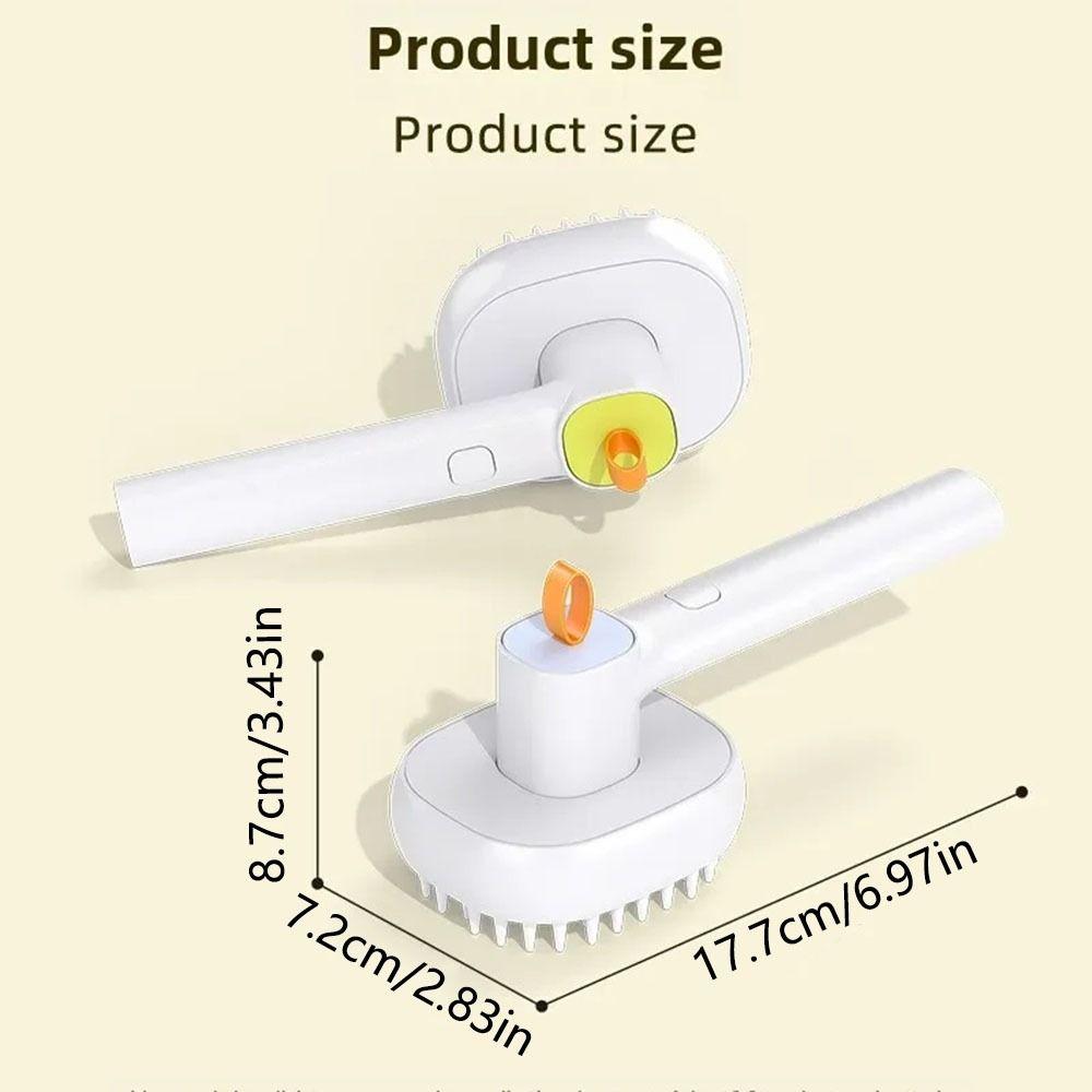 Anti-Floating Hair Pet Spray Hair Massage Brush Soft Teeth Cat Steamy Shedding Brush  Spa Treatment