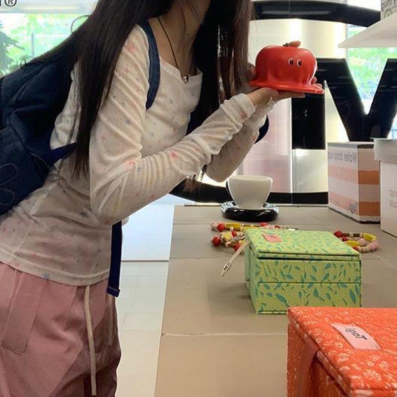 Women's Sweet Summer 2025 White Long-Sleeve T-Shirt Cardigan