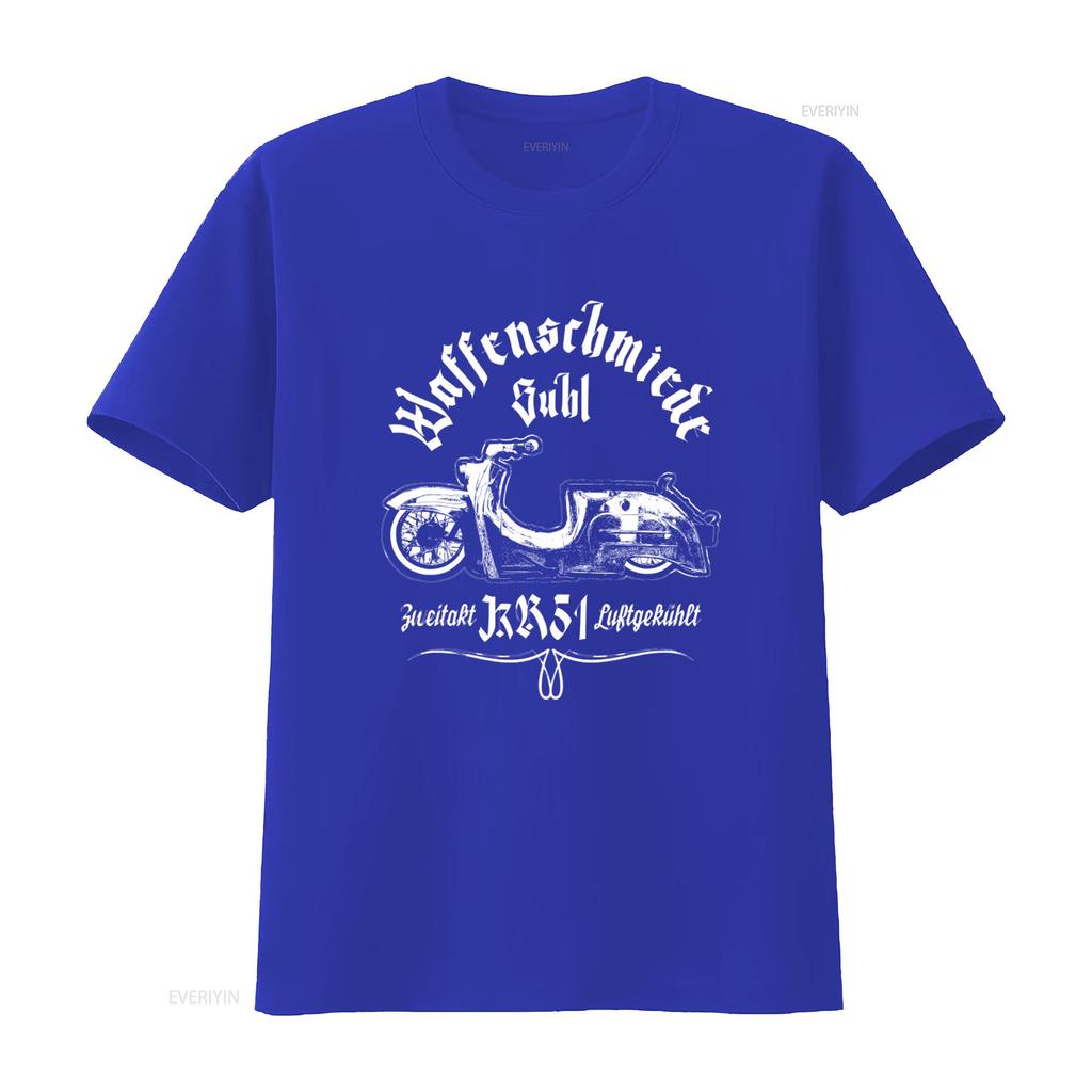Gunsmith Suhl Schwalbe KR51 Roller Moped Vintage Retro Motorcycle Design T Shirt vintage Washed fashion Stylish Unisex