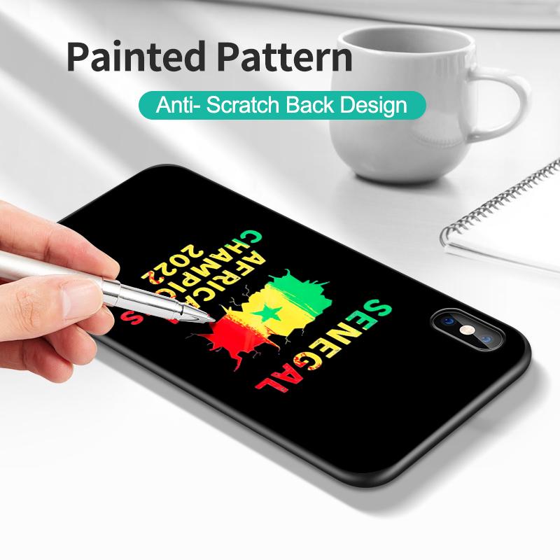 Black Tpu Case For OPPO A16 A16S A55 A94 F17 F19 Pro Reno 4 5 Lite 6 4G 5G senegal flag