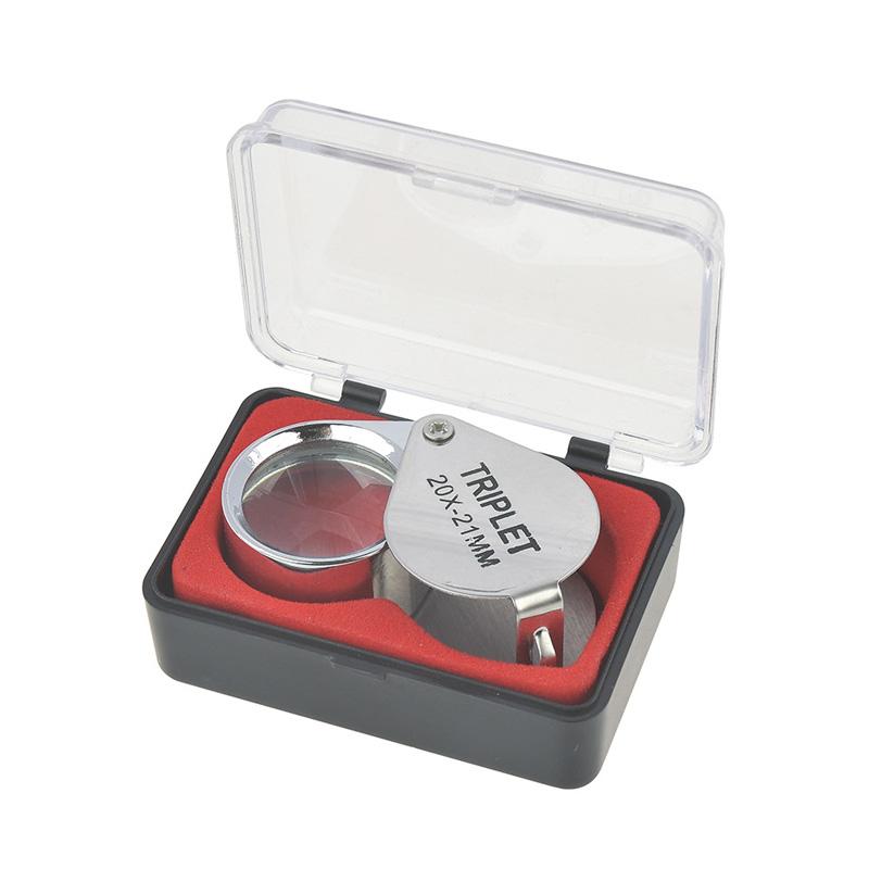 Pocket Jewelry Loupe 30X 20X 10X Jewelers Eye Magnifying Glass Magnifier LED/UV Illuminated Loop Folding For Stamp Rock Collect