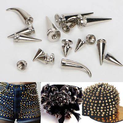 10Sets Decorative Leather Belt DIY Crafts Bag Studs Screw Rivets Metal Shoes Clothes