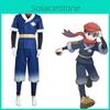 Pokemon Legends Arceus Akari/rei Cosplay Costume Suit Set High Quality And Elastic
