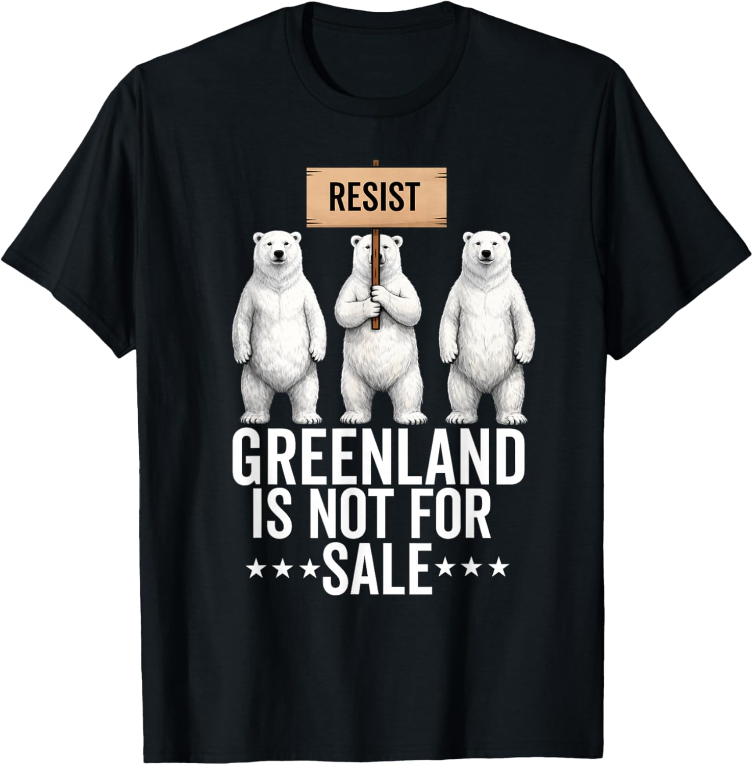 Greenland is not for Sale Polar Bear Greenland Denmark T-Shirt S разноцветный