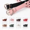 BILLINGS 1pcs Fashionable Women’s Minimalist Versatile Heart-Shaped Openwork Leather Belt Women’s PU Buckle Denim Belt