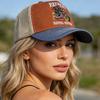 New Motorcycle Embroidered Trucker Hat Flame Biker Patch Baseball Cap For Man Woman Breathable Streetwear Summer Mesh Caps