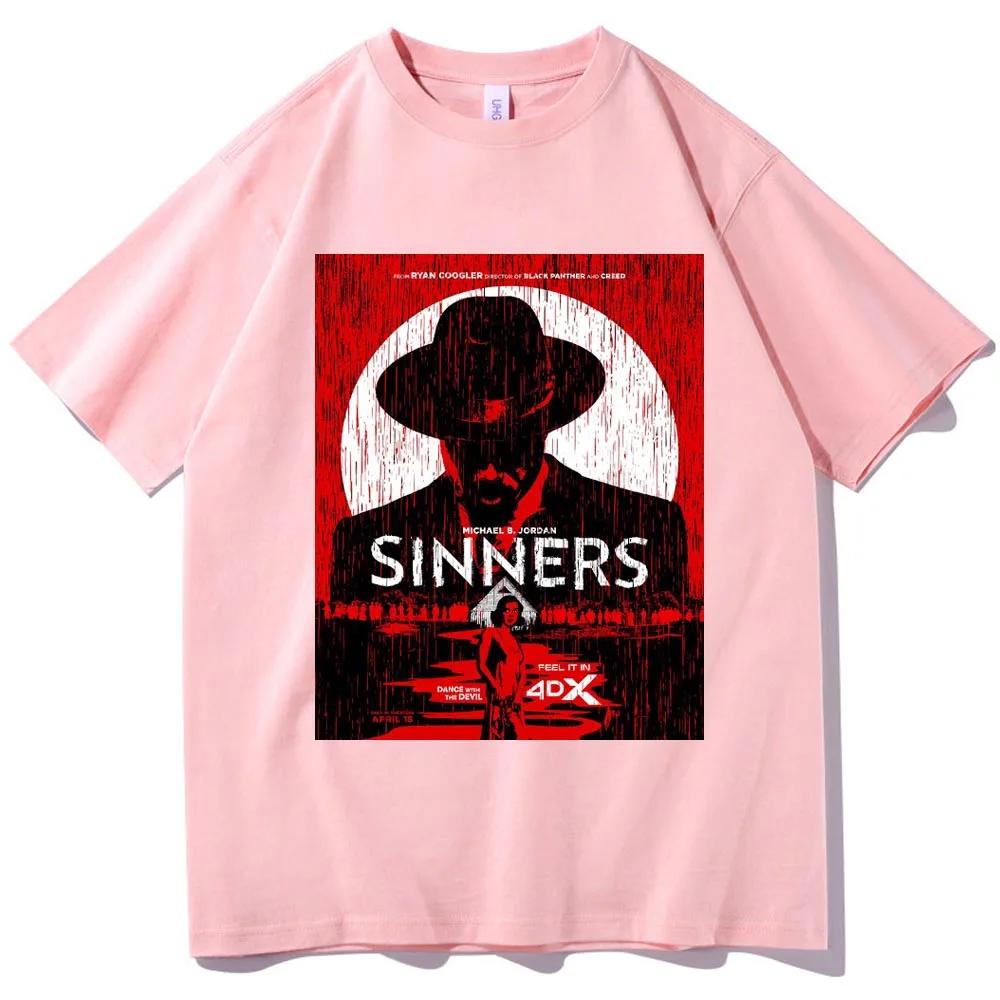 Sinners 2025 Action Movie Tshirt Harajuku Oneck Casual Shirt Gift