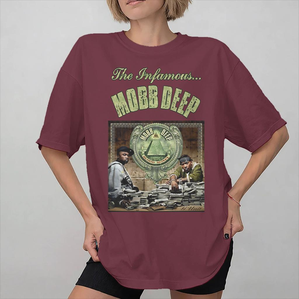 Mobb Deep The Infamous Koszulka Modowa Unisex Damska 100% Bawełna Koszulka Ubrania