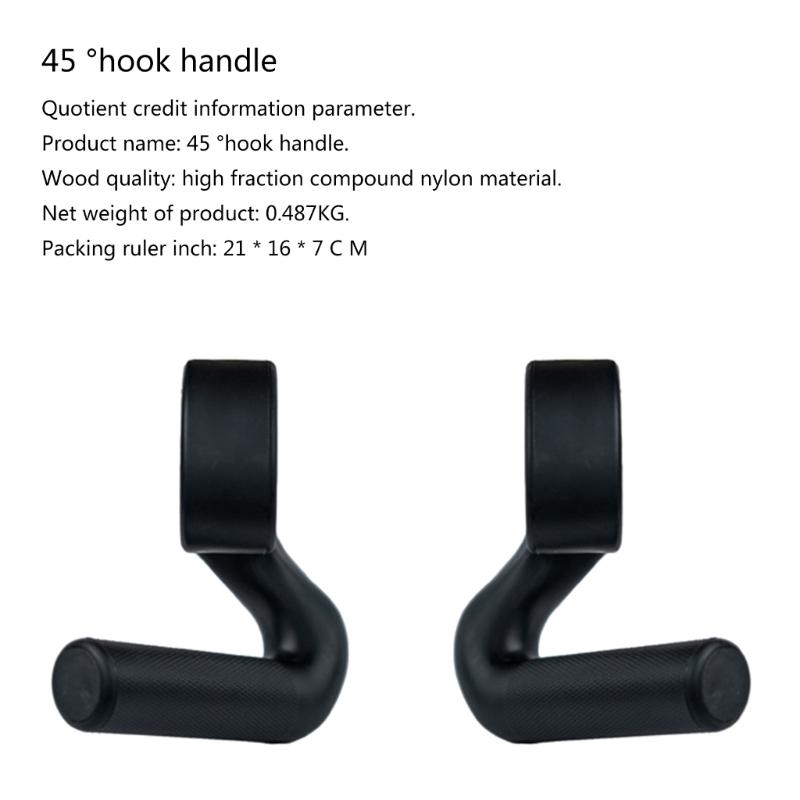 Fitness Hook Handle Grip Pulls Up Resistance Band Handle for Strength Training