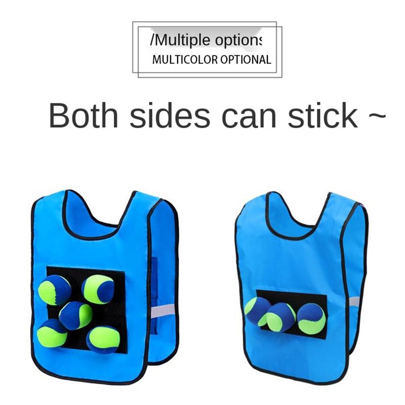 Children and Adult Outdoor Sport Toys for Kids Interaction Play Games Vest Ball Sticking Game