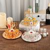 Metal Wine Set Small Rose Pattern White Wine Set Wine Pot Set