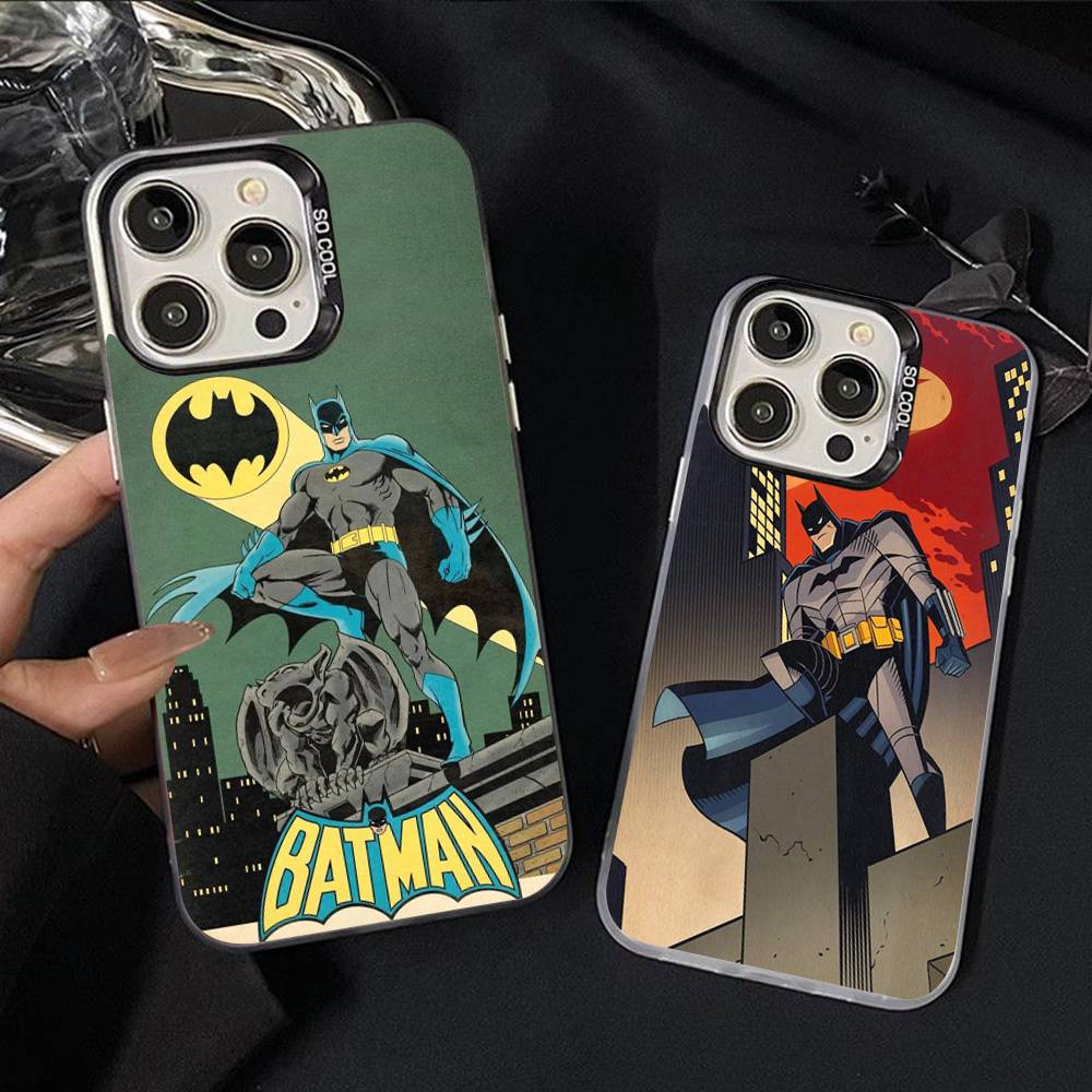 W-Batmans-r Phone Cover For IPhone 16 15 14 13 12 11 17 Pro Max Plus Color Silver Shell