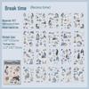 Yuezhen Forest Style Girl Die-Cut Stickers: Creative Character Sticker Book for DIY Journals