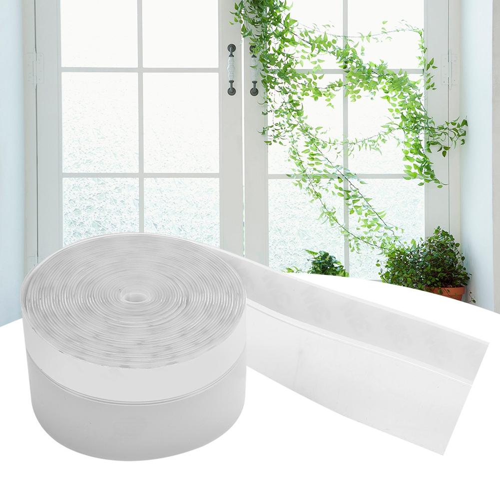 5M Transparent Self Adhesive Door Window Sound Insulation Dust Prevention Sealing Strip (45mm)