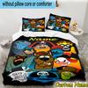 3PCS Custom Name Scooby dog Bedding Set Printed Duvet Cover Closure Includes 1 Duvet Cover & 2 Pillowcases for All Seasons Bedroom Decor