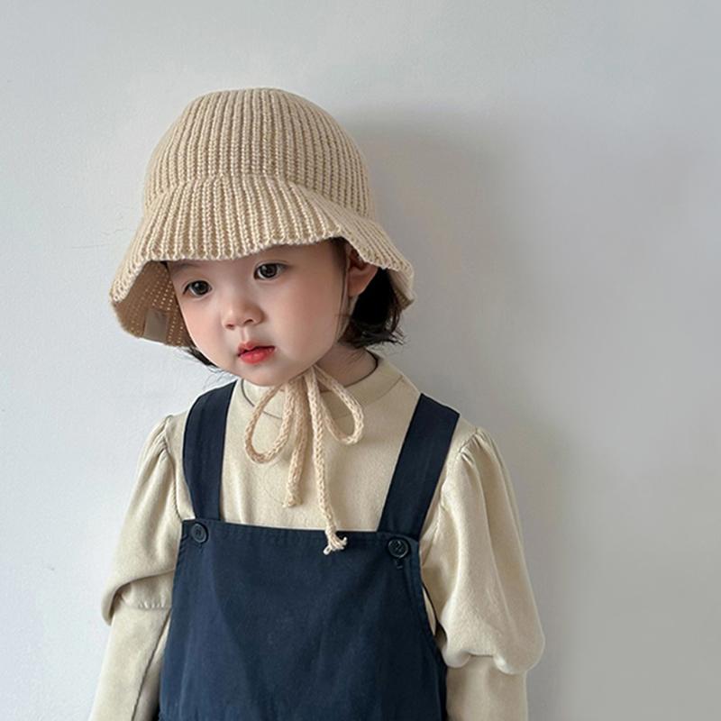 Children's Fisherman Hat Boys and Girls Knitted Hat Baby Travel Hats