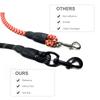 5ft Reflective Dog Leash Strong Dog Leash with Comfortable Padded Handle Traction Rolled Dog Leads Anti-Slip Handle Dog Leash Rope for Large