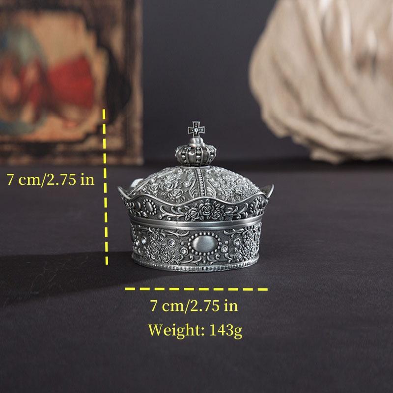 Zinc Alloy Jewelry Box European Color Storage Jar With Cover Canned Sugar Cans Candy Box Cotton Swab Box Cotton Pad Storage