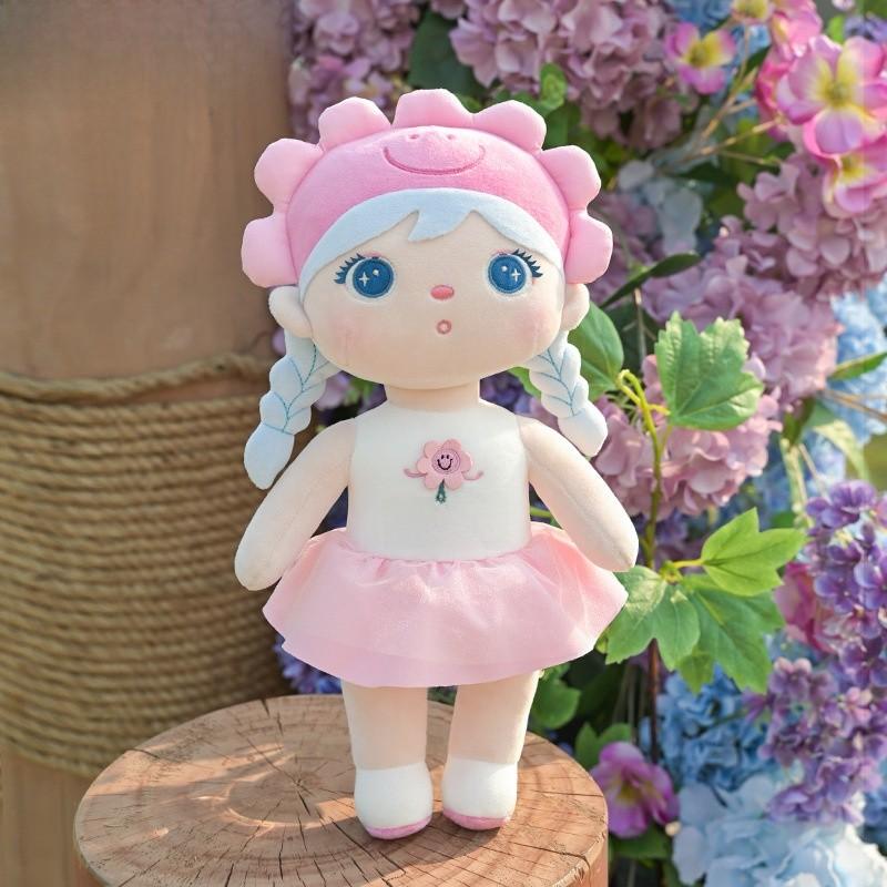 Girl Series Flower Plush Toy Doll With Pp Cotton Doll For Kids Decoration Gift