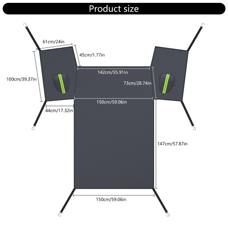 Car Windshield Cover Ice Shielding Blanket Vehicle Windscreen Protector Winter Snow Protector Simple Installation
