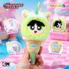 16Cm Ice Cream Series Powerpuff Girls Stuffed Pendant Anime Cartoon Cute Dress Up Plush Toys Keychain Bag Ornament Girls Gift
