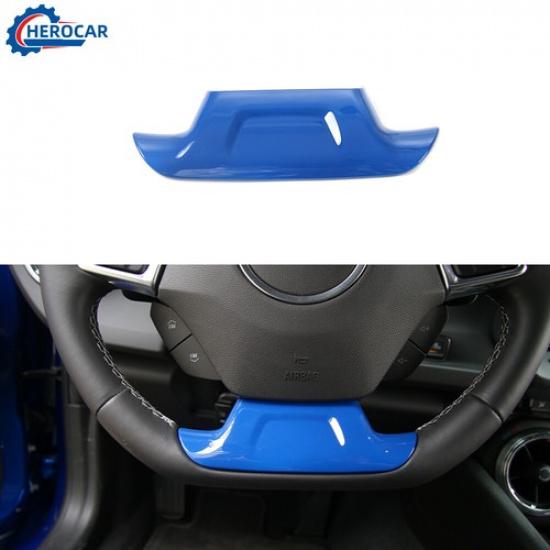 Inner Steering Wheel Lower Cover Panel Bezels Trim For Chevrolet Camaro 17+Blue